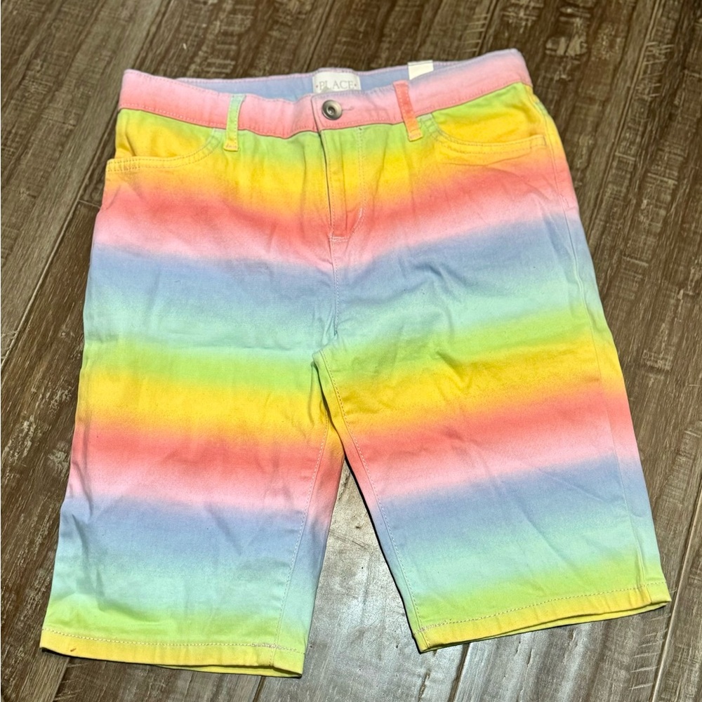 NWT The Children's Place Girl's Rainbow Shorts - Size 12 - Brand New with Tags!